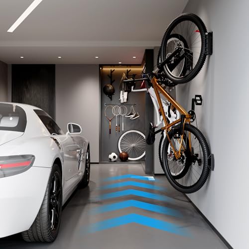 Swivel Bike Wall Mount, Bike Hangers for Garage, Space-Saving Bike Storage, Sturdy Bicycle Rack Can Holds Up to 77 lbs, Easy Install, 2 Pack - size: 2 Pack
