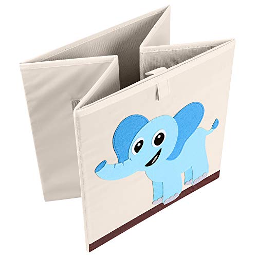 Foldable Animal Cube Storage Bins Fabric Toy Box/Chest/Organizer for Kids Nursery, 13 inch (Butterfly) - color: Butterfly