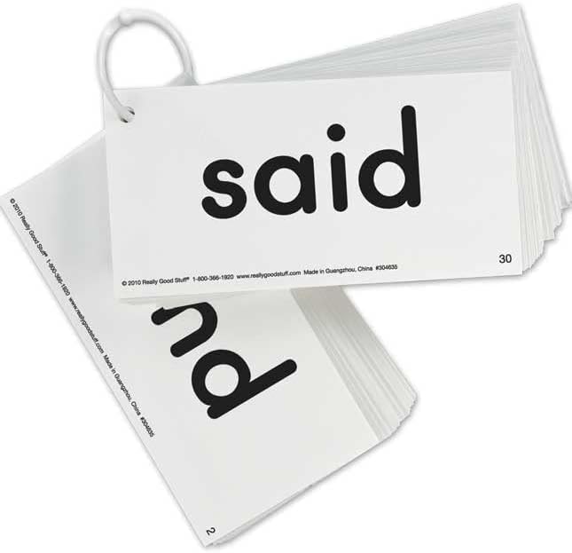 Really Good Stuff EZread Dolch Pre-Primer Sight Word Flash Cards