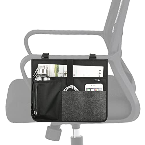 Cosmos Armrest Chair Side Organizer Bedside Caddy Organizer Bunk Bed Storage Bag Armchair Wheelchair Hanging Side Pocket Bag for Ipad, Tablet, Phone, Remote Control, Magazines, Books & Water Bottle