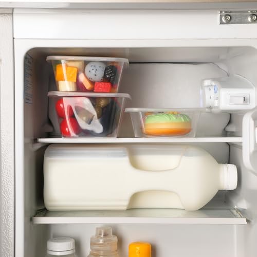 Bokon 100 Pcs Plastic Meal Prep Container with Lid Disposable Clear Lunch Containers Stackable Food Storage Container Box Spill Proof for Salad Snack Microwave Dishwasher Freezer Safe (Multiple Sizes) - size: Multiple Sizes