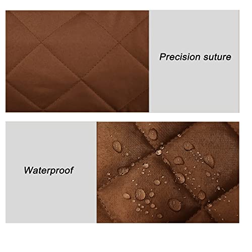 Armchair Caddy,Non Slip Sofa Armrest Organizer, Couch Armrest Remote Control Holder,Waterproof Recliner Arm Caddy with 14 Pockets for Cell Phone TV Remote Control - color: Brown