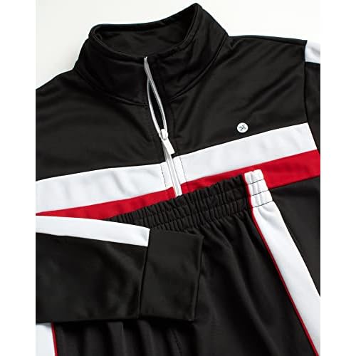 RBX Boys Tracksuit Set - 2 Piece Zip Up Tricot Track Jacket and Jogger Pants Outfit - Boys Athletic Sets (Sizes 8-12)