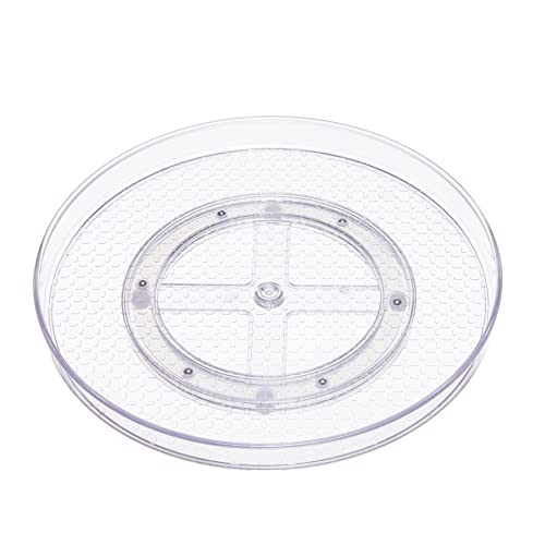 Amazon Basics Clear Lazy Susan Turntable Organizer for Organization, 12-Inch, 2-Pack - size: 12" Diameter, 2-Pack