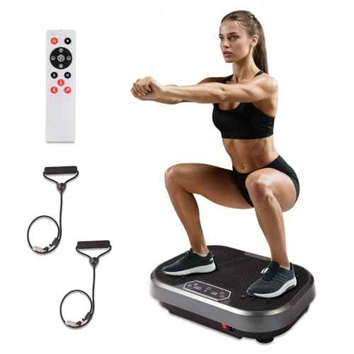 KRYLIX Vibration Plate Exercise Platform Fitness Platform Exercise Machine Vibrating Lymphatic Drainage Vibrating Platform Shaker for Weight Loss 120 Levels for Home