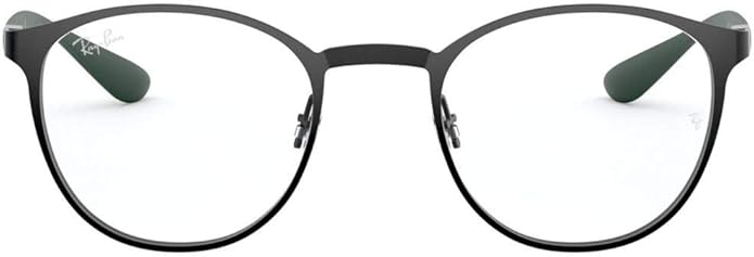 Ray-Ban Unisex Rx6355 Round Prescription Eyeglass Frames