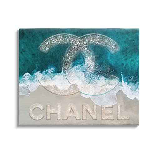 Stupell Industries Beach Waves Crashing Shoreline Glam Fashion Detail, Design by Ziwei Li