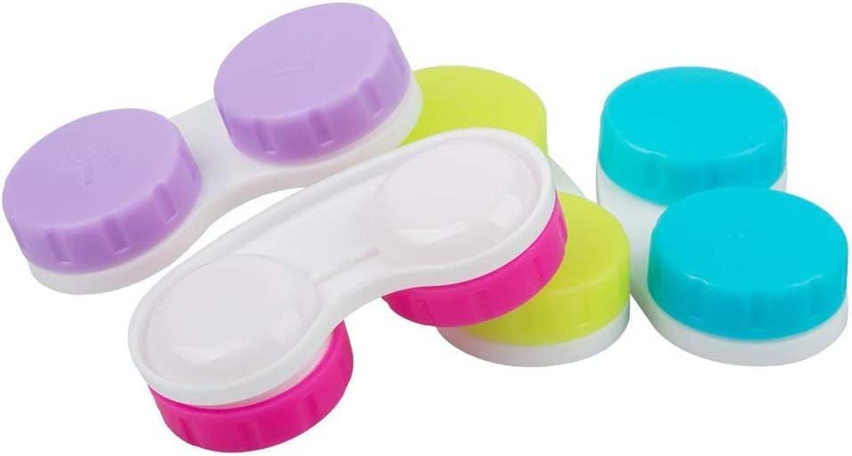 KISEER 36 Pack Colorful Contact Lens Case Box Holder Container Soak Storage Kit - size: 36 Count