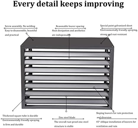 Aluminum Air Conditioner Cover, Privacy Fence Screen, Outdoor Condenser
