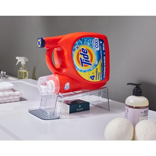 InterDesign iDesign Laundry Detergent Holder,Liquid Detergent Stand for Laundry Room Organization,Clear,(Pack of 6) - size: (Pack of 6)