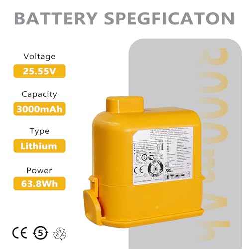 Replacement Battery for LG Cordzero A9: for LG Cord Zero A9 Plus A9K-PRO A927 P9 A9K-CORE A9MAX A9T-Ultra A9KMAX A9MULTI A958 A905M A907GMS A908MVR A929KVM A916 Cordless Stick Vacuum Cleaner Battery