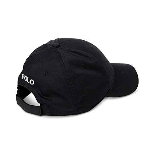 Polo Ralph Lauren Men`s Baseline Performance Cap (Black(5002)/White, One Size)