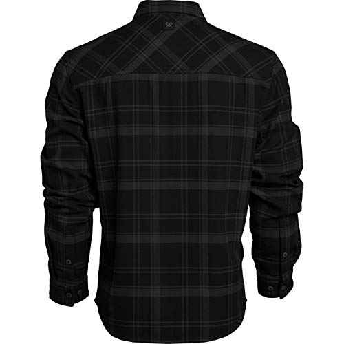 Vortex Men's Timber Rush Flannel Shirts - Mechanical Stretch, Moisture Wicking, Underarm Gusset