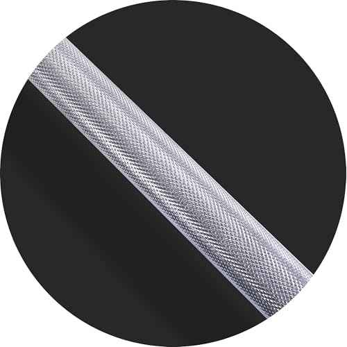 Fitvids Olympic Bar for Weightlifting and Power Lifting Barbell, 700-Pound Capacity (6 Feet, Silver)