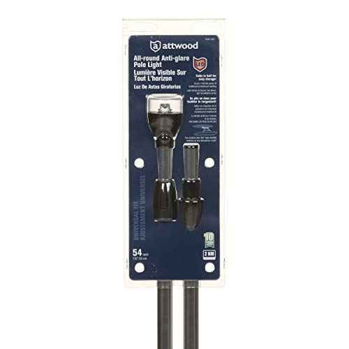 attwood 5540-54A7 All-Round Folding LED Navigation Pole Light 54"