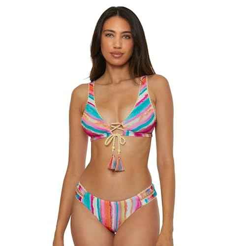 Lucky Brand Women's Porto Covo Halter Bikini Top, Swimwear Separates