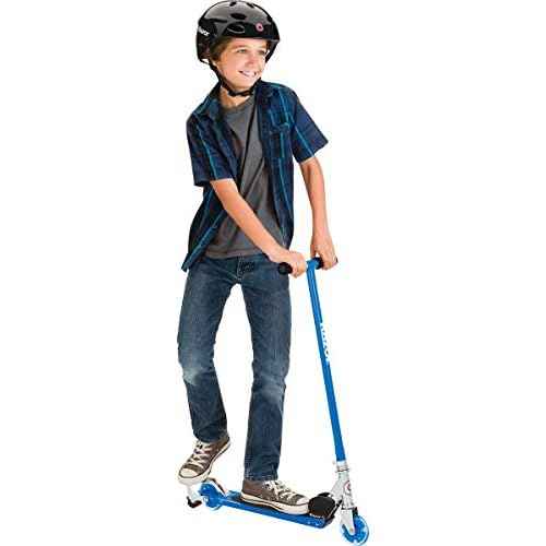 Razor S Spark Sport Kick Scooter - LED Light-Up Wheels, Full-Deck Grip Tape, Spark Bar, Lightweight Aluminum Fram, Foldable