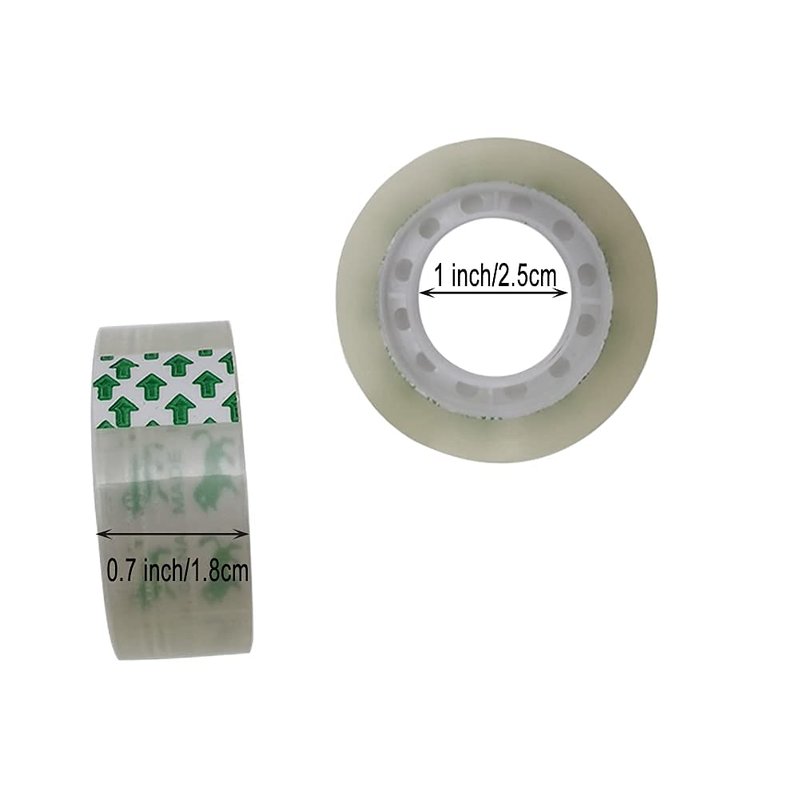 ZLY 24 Rolls Transparent Tape Refills, 0.7 x 1000 Inches Clear Tape, Glossy Tape Rolls for Office, Home, School