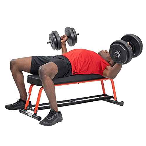 Sunny Health & Fitness Weight Bench for Heavy Duty Workouts, Exercise, Strength Training, Lifting and Home Gyms