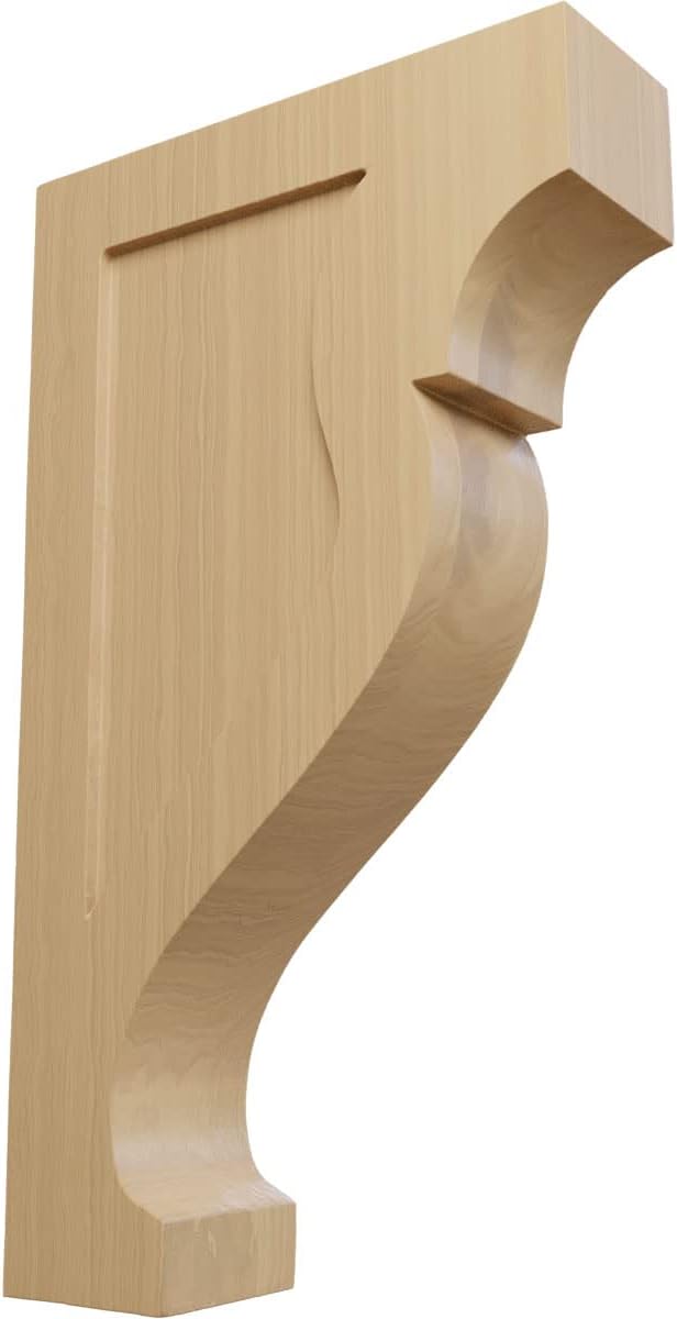 Ekena Millwork CORW03X08X14RKCH Large Rockport Wood Corbels, 2 1/2"W x 8"D x 14"H, Cherry