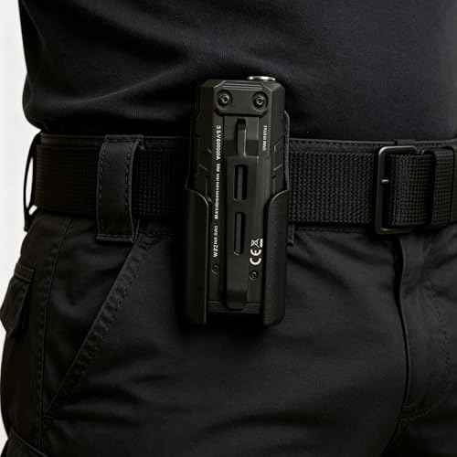 HoldMyGear Belt Clip Flashlight Holder ? Compatible with Nitecore EDC37 (Precision-Fit Belt Mount Holder, Fits Belts up to 2.25" Wide)