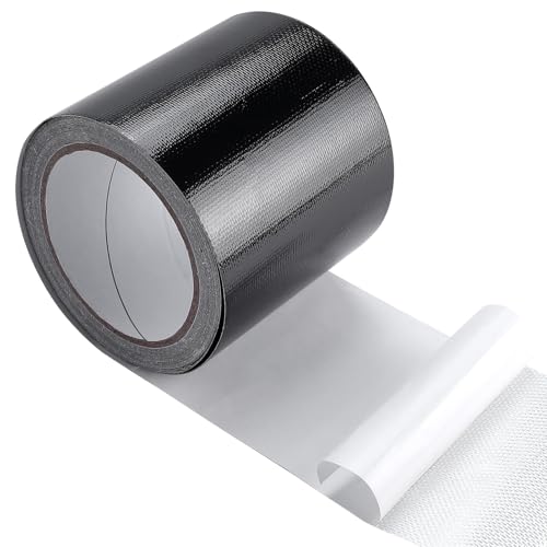 RV Awning Repair Tape 4" x 32FT Waterproof Tent Repair Tape for Tarp Canvas Boat Covers Sail, Tear Repair Patch (Black)