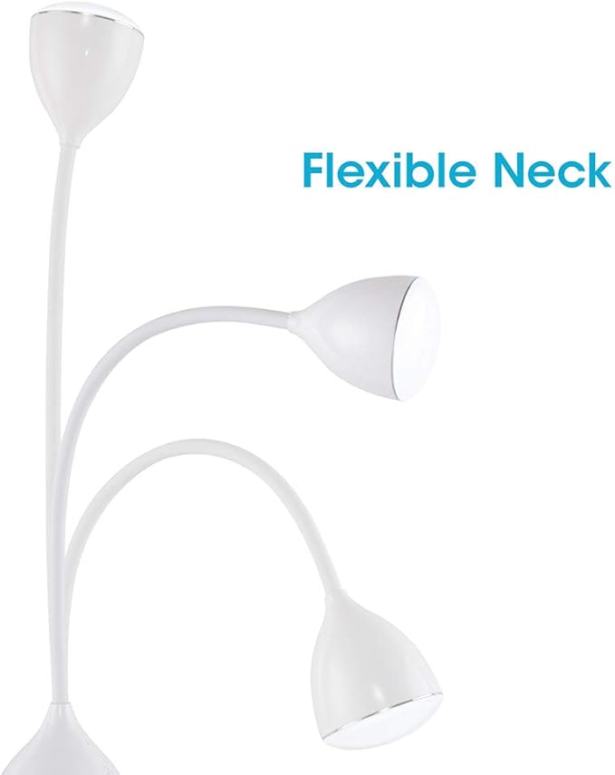 OttLite Mood LED Desk Lamp with Color Changing Base – Charging USB Port, Touch Activated Controls, Flexible Neck, ClearSun LED Light, for Work, Study, Reading