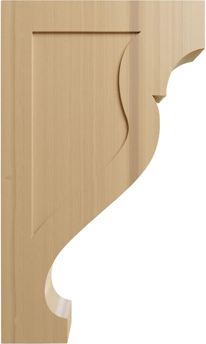 Ekena Millwork CORW05X16X26RKCH Jumbo Rockport Wood Corbels, 4 1/2"W x 15 1/2"D x 26"H, Cherry