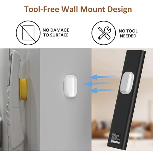 Tiizze 5 Pack Upgraded Magnetic Remote Control Holder Wall Mount - Enhanced N52 Magnets & Stronger Adhesive, No-Drill Remote Organizer for TV/Fan/AC Remotes - color: White
