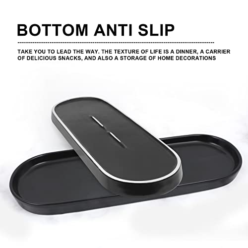 Ceramic Sink Tray, Suit for Bathroom Counter, Bathtub, Cosmetics Dish, Candle, Perfume Shampoo Liquid Soap Tray Simple Style Design Suit for Bathroom and Kitchen (2pcs White) - color: 2pcs White
