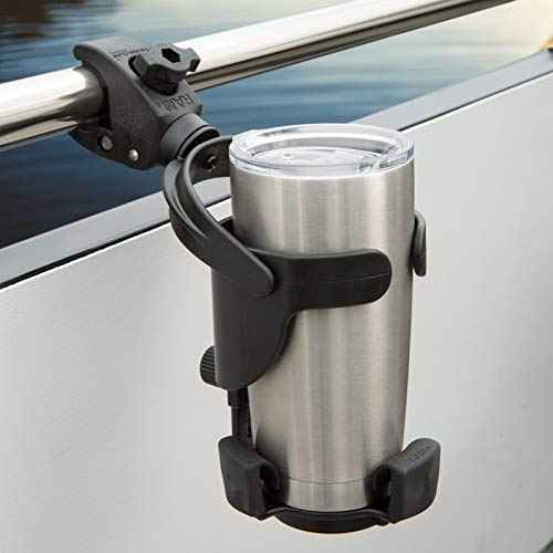 RAM Mounts RAP-B-417-400U Level Cup XL 32 Ounce Drink Holder with RAM Tough-Claw for Motorcycle, ATV/UTV, Bike