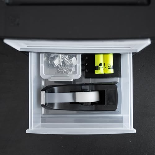 IRIS USA 6 Qt. Small Plastic Stacking Drawer, Stackable Storage Organizer Unit with Sliding Drawer for Bedroom Kitchen Under Sink Pantry Craft Room Dorm Office, Black, 4-Pack - size: 1 count (pack of 4)
