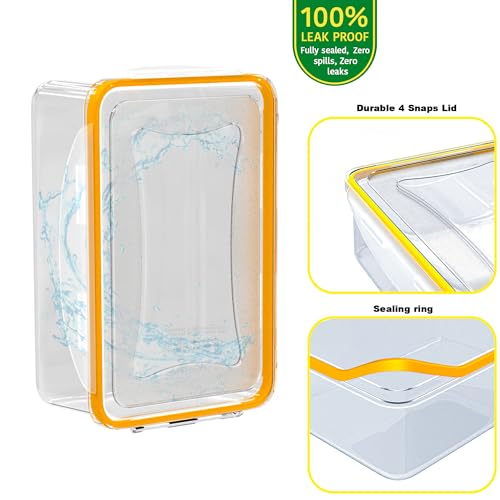 70 Pcs Large Food Storage Containers with Lids Airtight-2500ML to Small Box,Total 22812 ML Stackable Kitchen Bowls Set(35 Containers,35 Lids)-BPA Free Leak proof Plastic Boxes-Microwave safe - color: 70Pcs