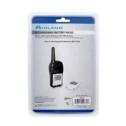 Midland AVP8 NiMH Rechargeable Battery Packs for CXT and LXT Series Radios - 6-Pack