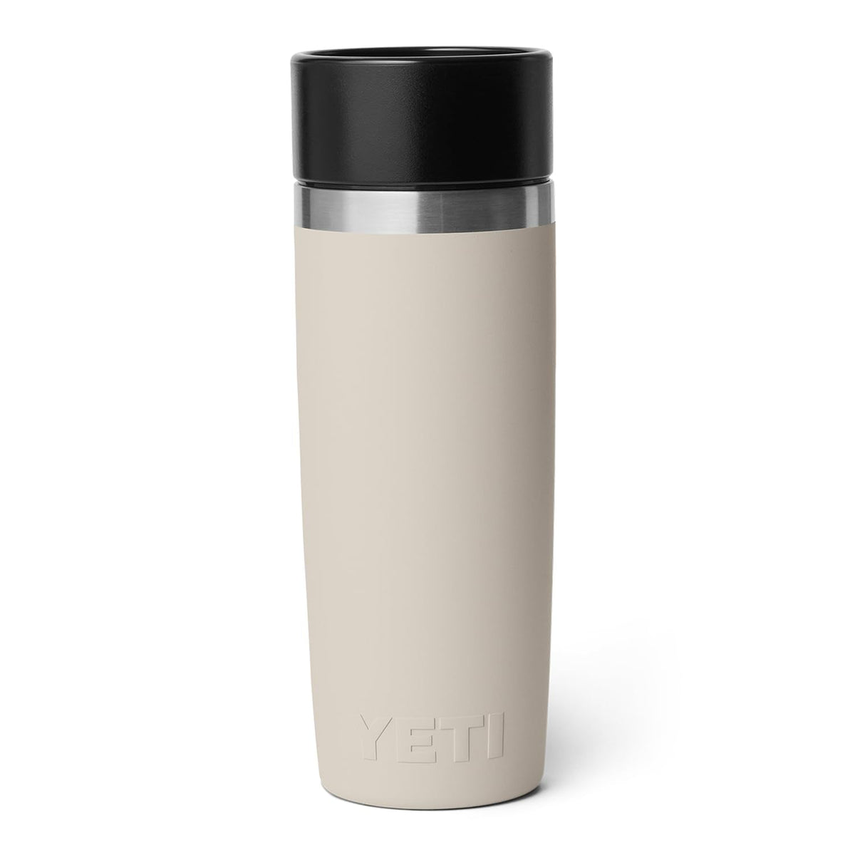 YETI Rambler 16 oz Travel Bottle, Stainless Steel, Vacuum Insulated with Leakproof Commuter Cap, Cape Taupe