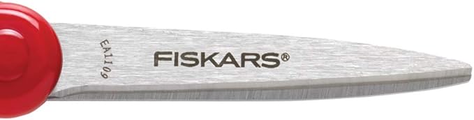 Fiskars 7" Student Scissors for Kids 12-14 - Scissors for School or Crafting - Back to School Supplies - Turquoise