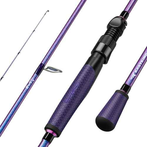 KastKing Royale Legend Pro Technique Bass Fishing Rods, KastFlex IM7 Graphite Blanks, Fuji FazLite Guides, SlipLock Technology Handles, PTS Power Transition System, Custom Foregrip and Hook Keeper