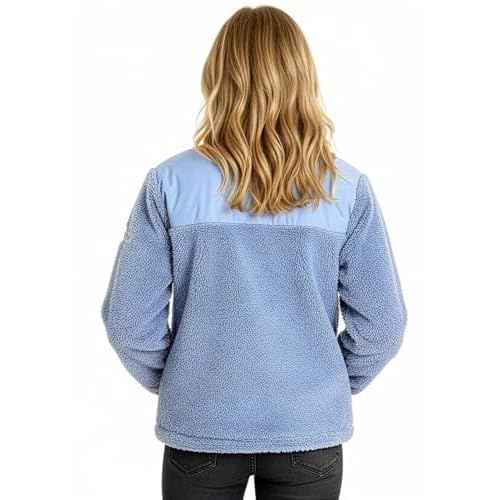 Roxy womens Zip-up Bonded Sherpa Jacket ? Oversized Fit, Pfas-free, Adjustable Hem