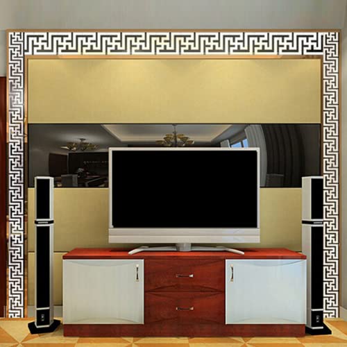 20PCS/lot DIY Mirror Stickers Art Mirror Wall Sticker Acrylic Home Decor for Livingroom Bathroom Sitting Room