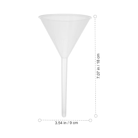 Veemoon 10pcs 90mm Plastic Triangle Funnels Pp Laboratory Filling Funnels