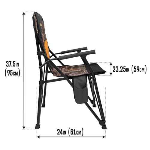 Allen Company Vanish Padded Armchair with Backrest, Realtree Edge Camo