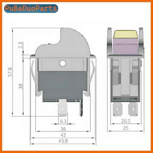 SW7B On-Off Toggle Switch 2 Prong, Replacement for Delta Table Saw, Drill Press, Band Saw Compatible with Delta 489105-00, 1343758, Ryobi 46023, Porter Cable 438010170141
