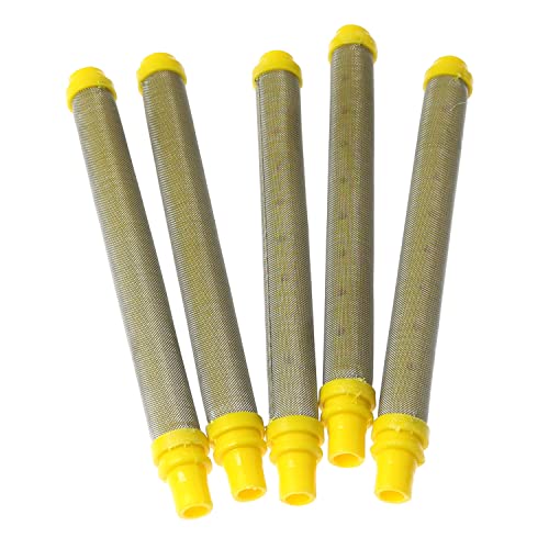 Spray Paint Gun Filters RLECS 5pcs Replacement Wagner Titan Fine Mesh Airless Spray Gun Filters 100 Mesh for 89324 or 0089324, 581-062, 154675 0516732