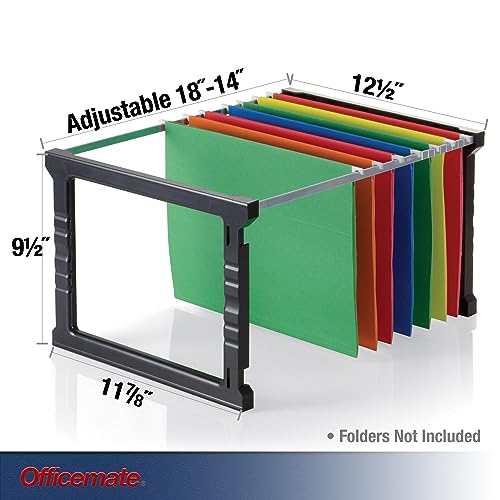 Officemate Plastic Hanging File Folder Frame, 18 Inch, Letter and Legal Size.(91961) (Pack of 4) - size: 18 Inch (Pack of 4)