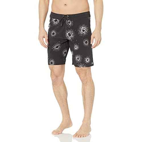 Billabong Men's Standard Sundays Pro Boardshort, 4-Way Performance Stretch, 19 Inch Outseam, Black 1, 29