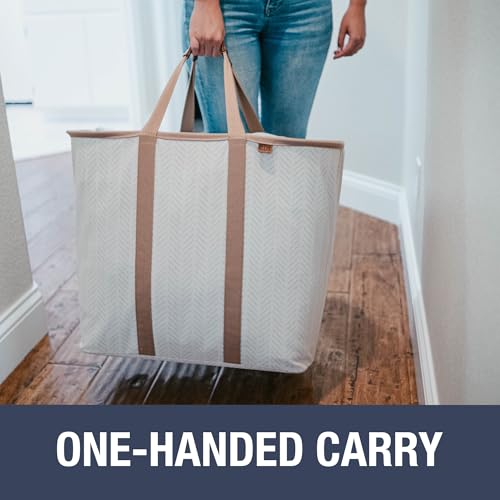 CleverMade Collapsible Laundry Caddy – Foldable Laundry Hamper & Tote, XXL 64L Pop-Up Laundry Basket with Handles, Space-Saving Laundry Organizer for Home & Travel, 2 Pack - LUXE Navy Noir - color: LUXE Navy Noir