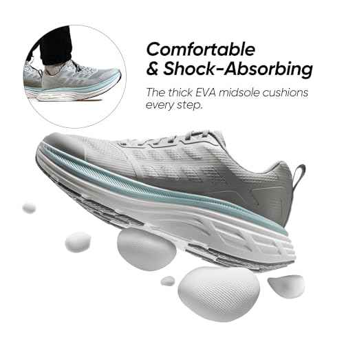 NORTIV 8 Men's Walking Running Tennis Cushioning Shoes ActiveFloat Non Slip Athletic Gym Workout Jogging Comfortable Sneakers