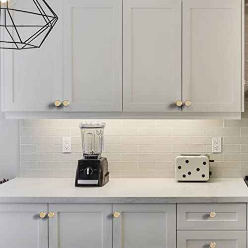 Asidrama 20 Pack Gold Kitchen Cabinet Knobs Knurled Dresser Knobs Drawer Knob Cabinet Hardware Aluminum Knob for Dresser Drawers
