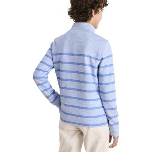 vineyard vines Boys Boys' Breton Stripe Saltwater Quarter-Zip