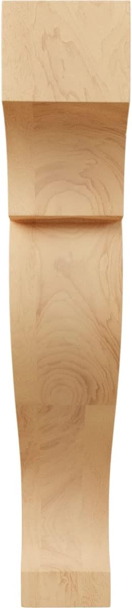 Ekena Millwork CORW03X08X14RKRO Large Rockport Wood Corbels, 2 1/2"W x 8"D x 14"H, Red Oak